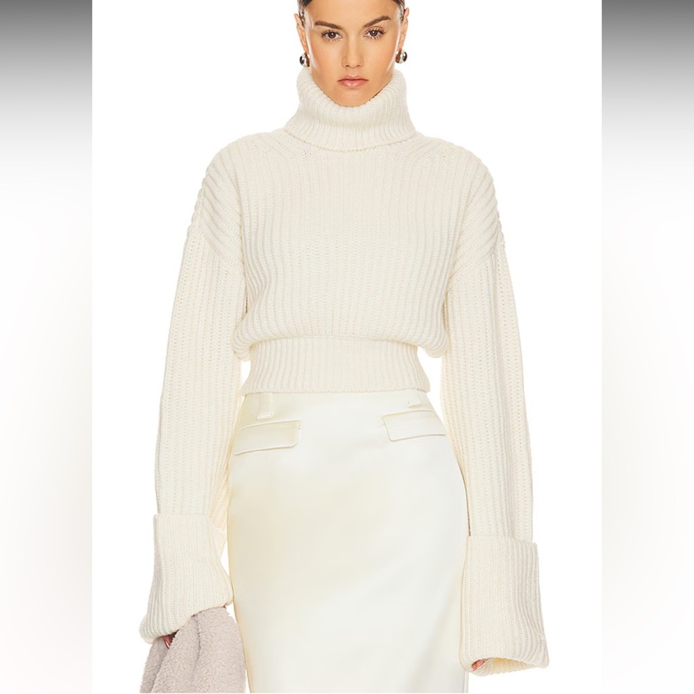 HELSA Esti Turtleneck Sweater in Ivory